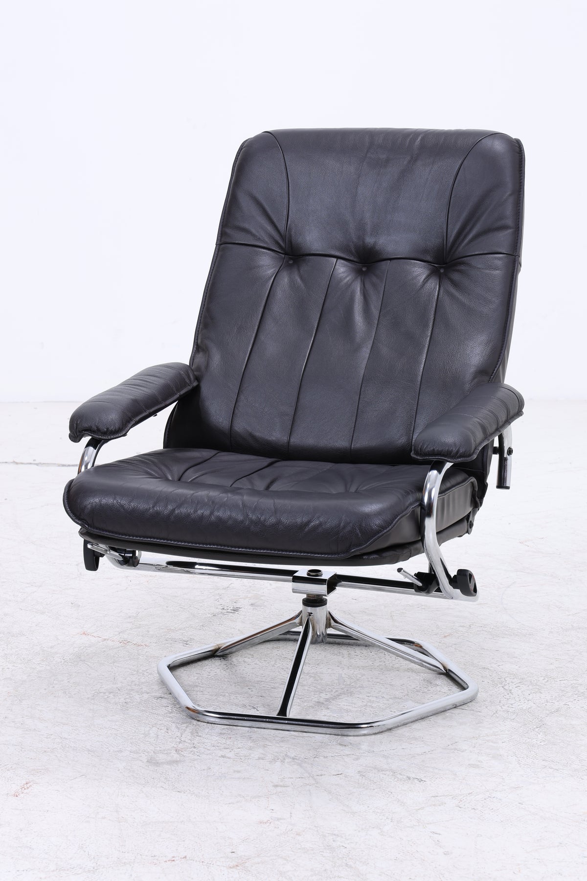 Unico Sessel mit Ottomane | Vintage Leder | Mid Century
