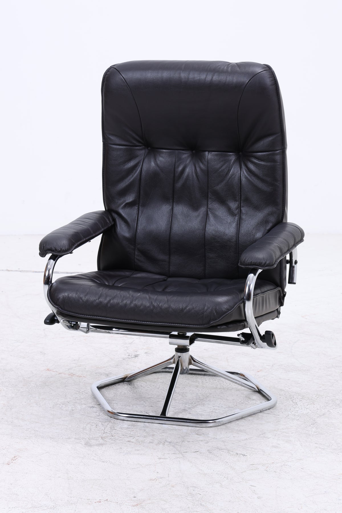Unico Sessel mit Ottomane | Vintage Leder | Mid Century