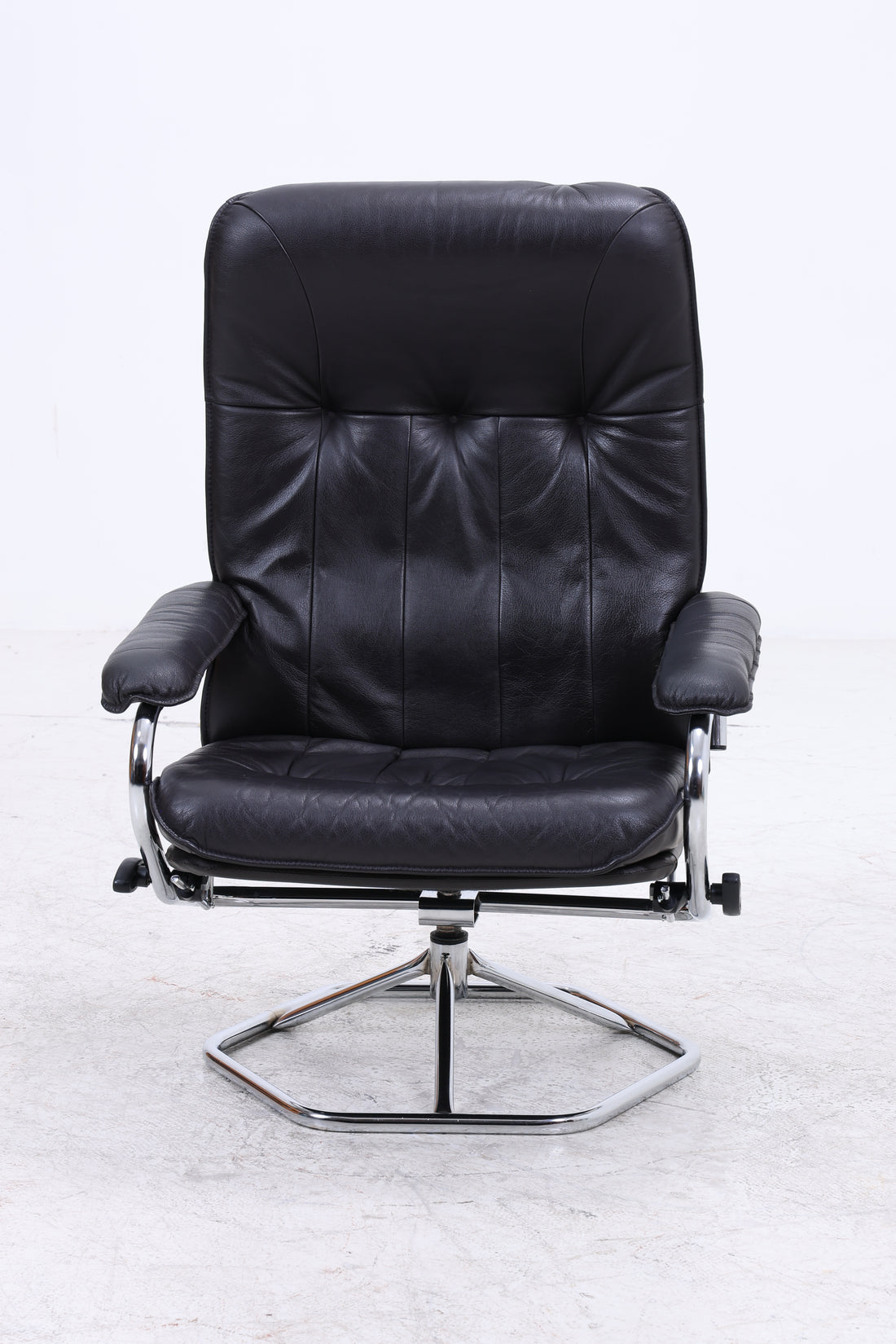 Unico Sessel mit Ottomane | Vintage Leder | Mid Century