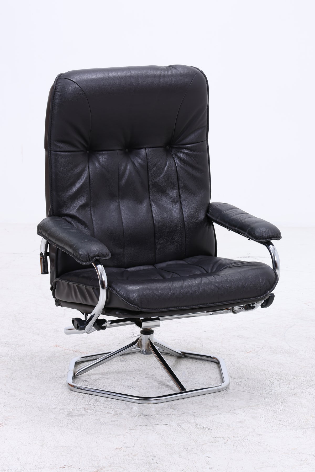 Unico Sessel mit Ottomane | Vintage Leder | Mid Century