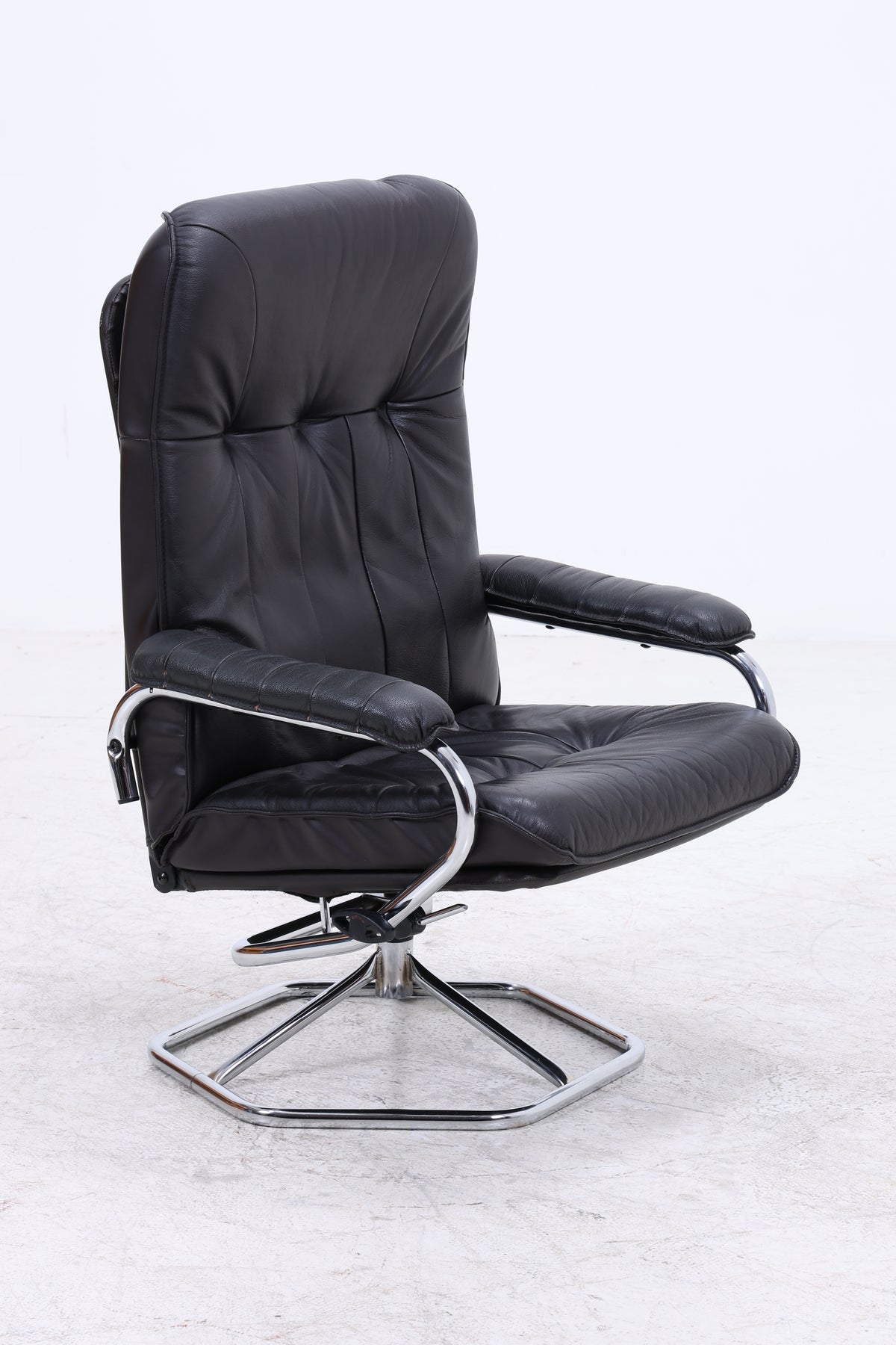 Unico Sessel mit Ottomane | Vintage Leder | Mid Century