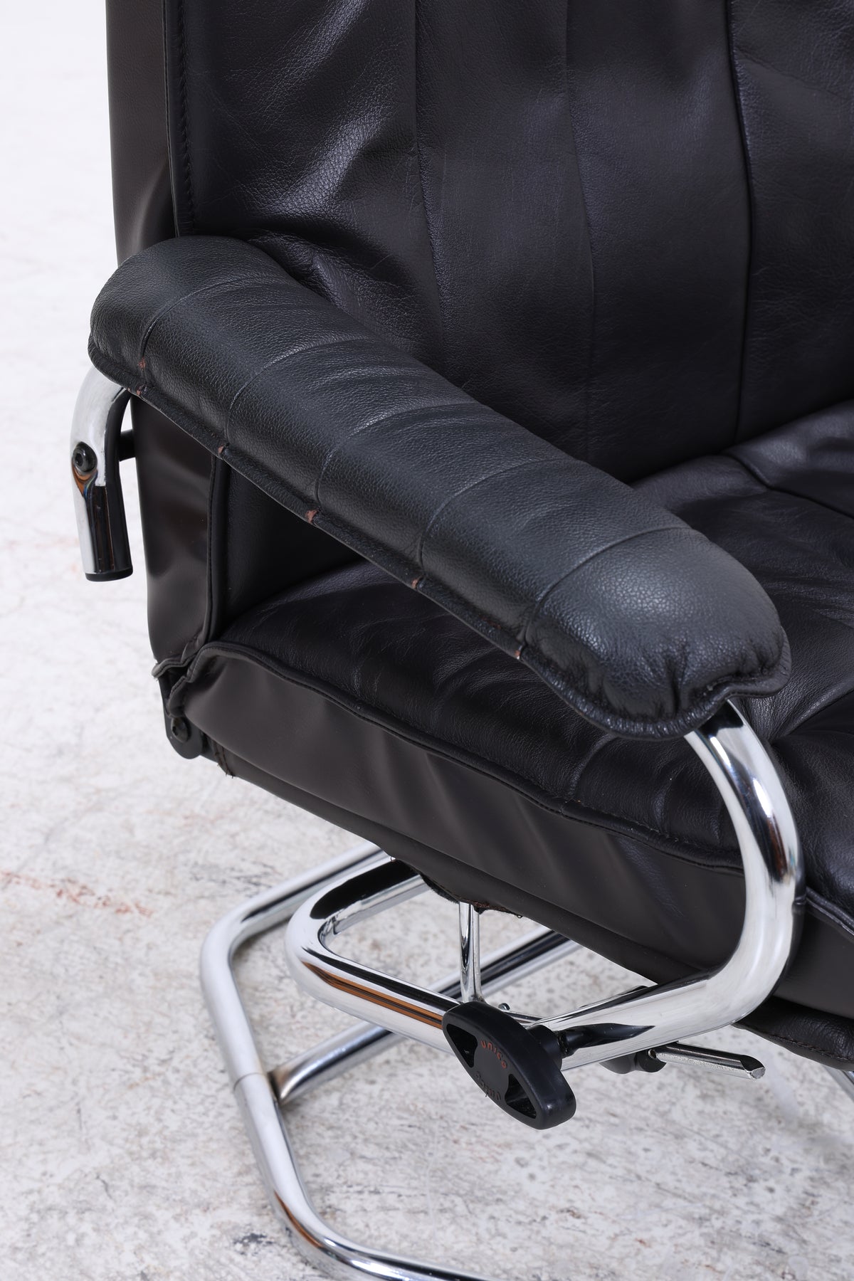 Unico Sessel mit Ottomane | Vintage Leder | Mid Century