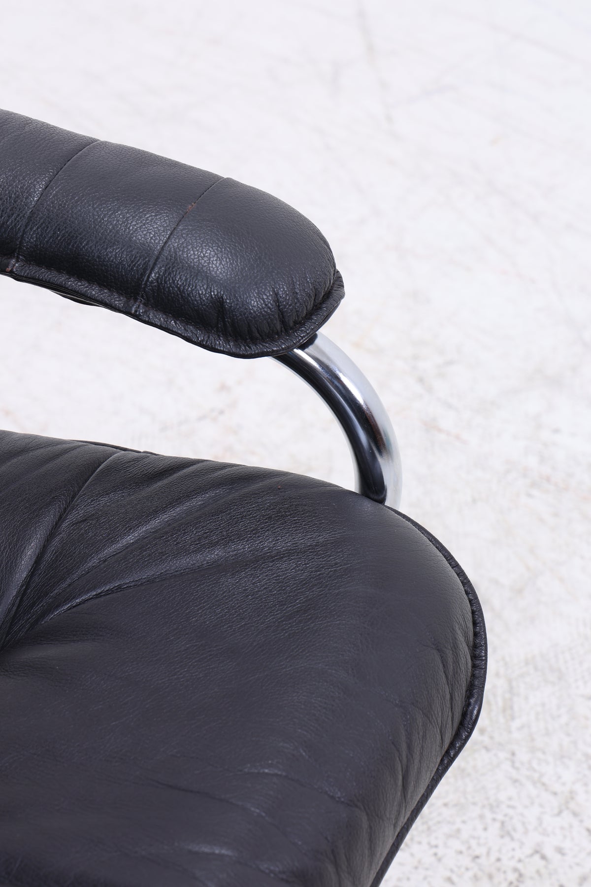 Unico Sessel mit Ottomane | Vintage Leder | Mid Century