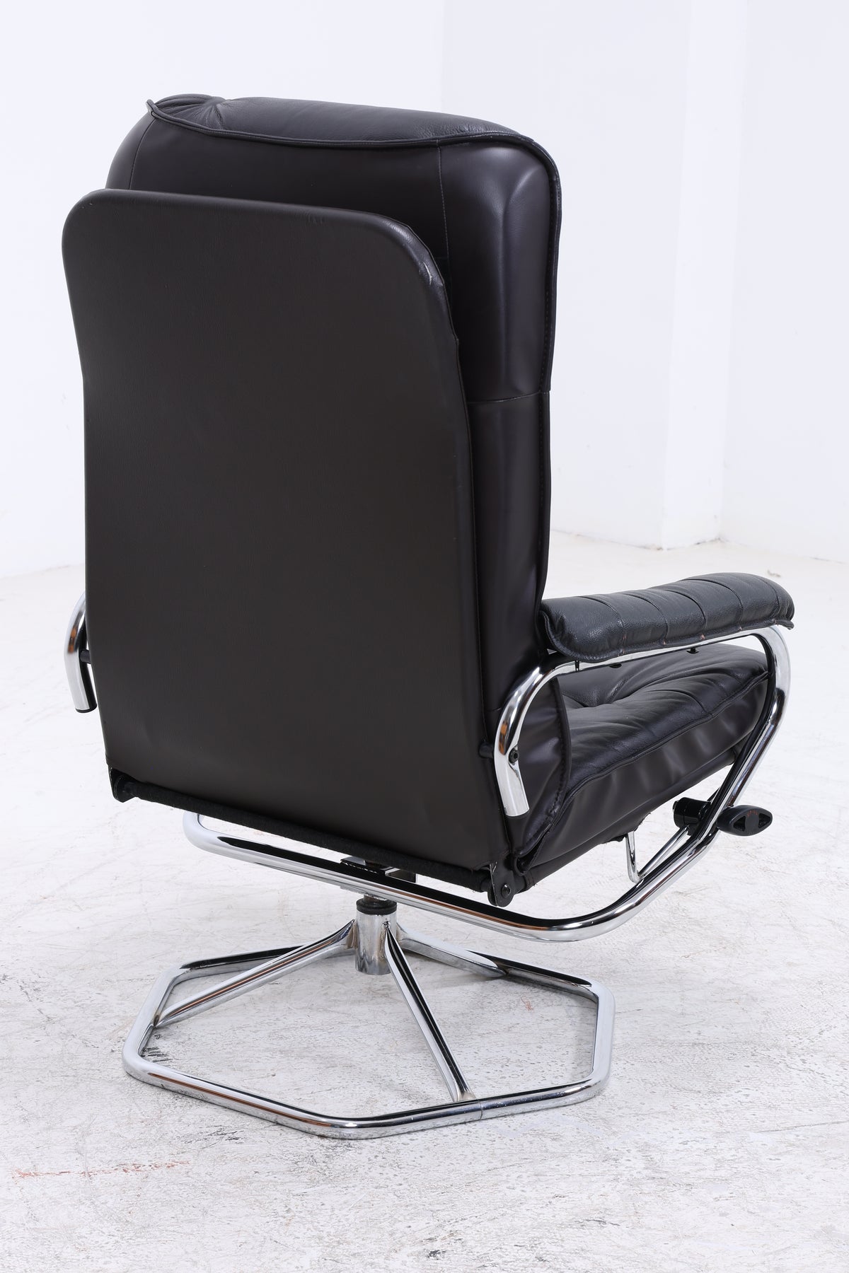 Unico Sessel mit Ottomane | Vintage Leder | Mid Century
