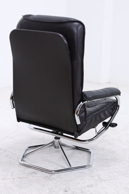 Unico Sessel mit Ottomane | Vintage Leder | Mid Century