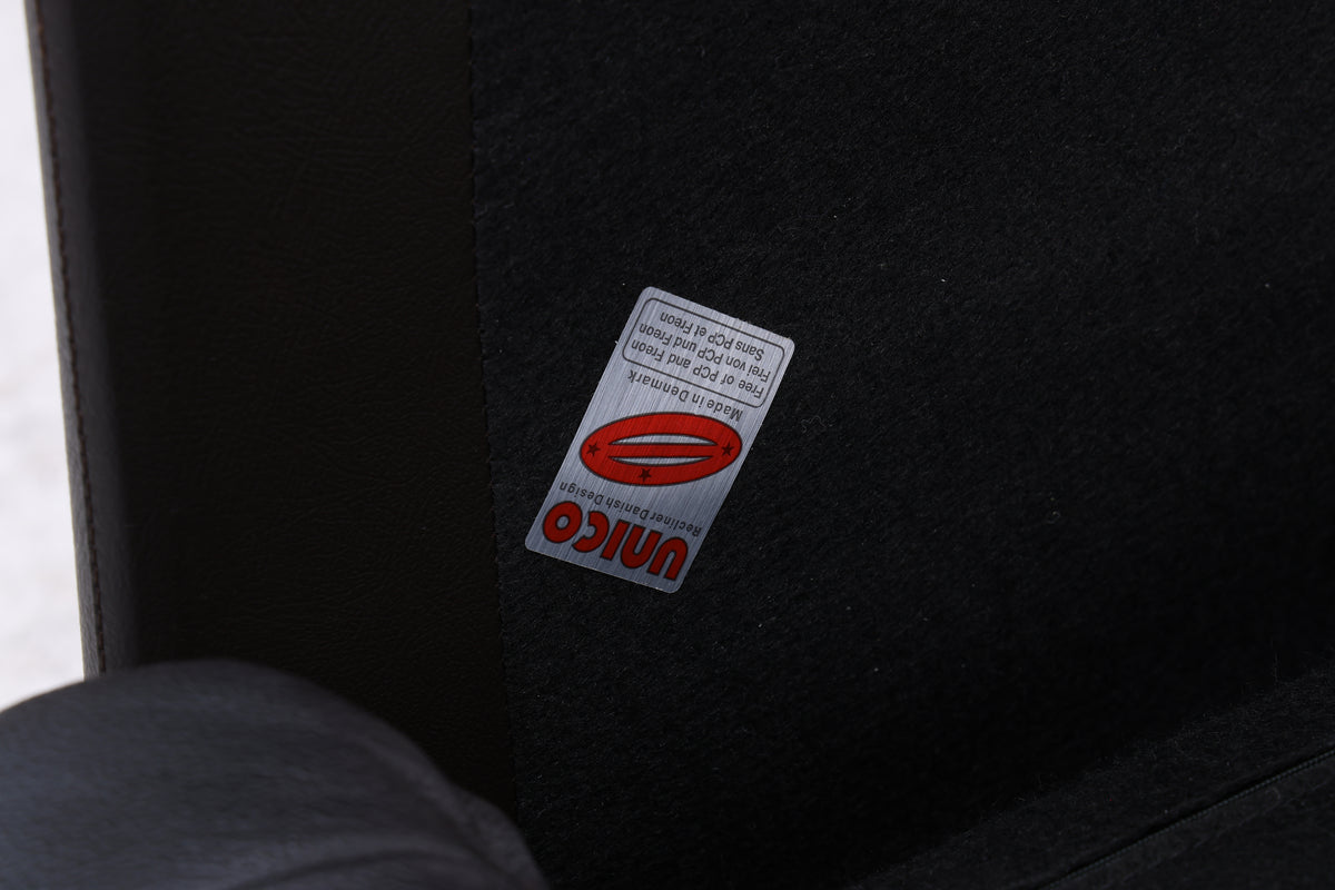 Unico Sessel mit Ottomane | Vintage Leder | Mid Century