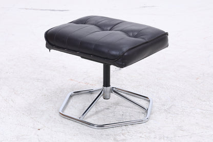 Unico Sessel mit Ottomane | Vintage Leder | Mid Century