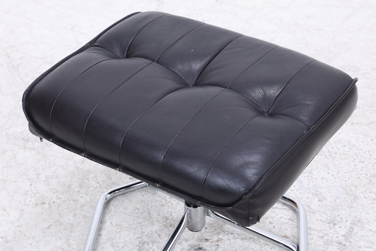 Unico Sessel mit Ottomane | Vintage Leder | Mid Century