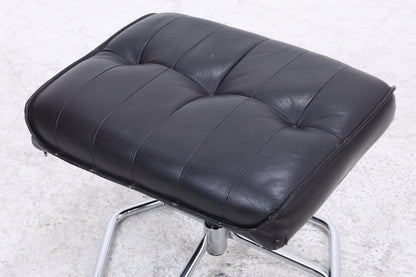 Unico Sessel mit Ottomane | Vintage Leder | Mid Century