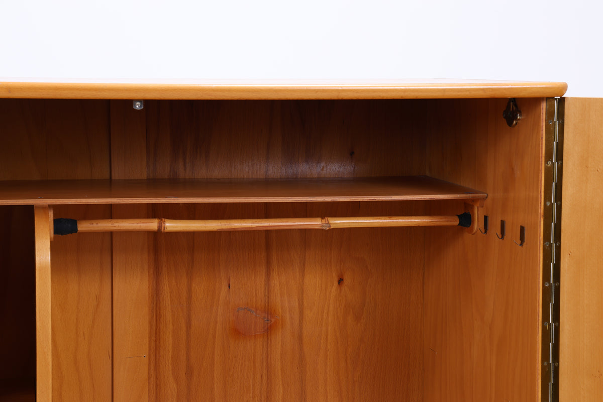 Vintage Kleiderschrank | 2 Türen | Mid Century | Garderobenschrank