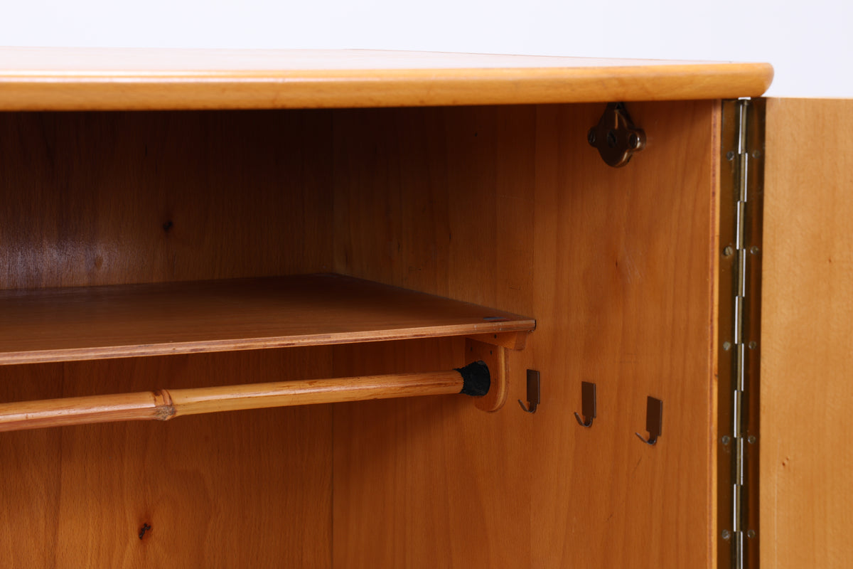 Vintage Kleiderschrank | 2 Türen | Mid Century | Garderobenschrank