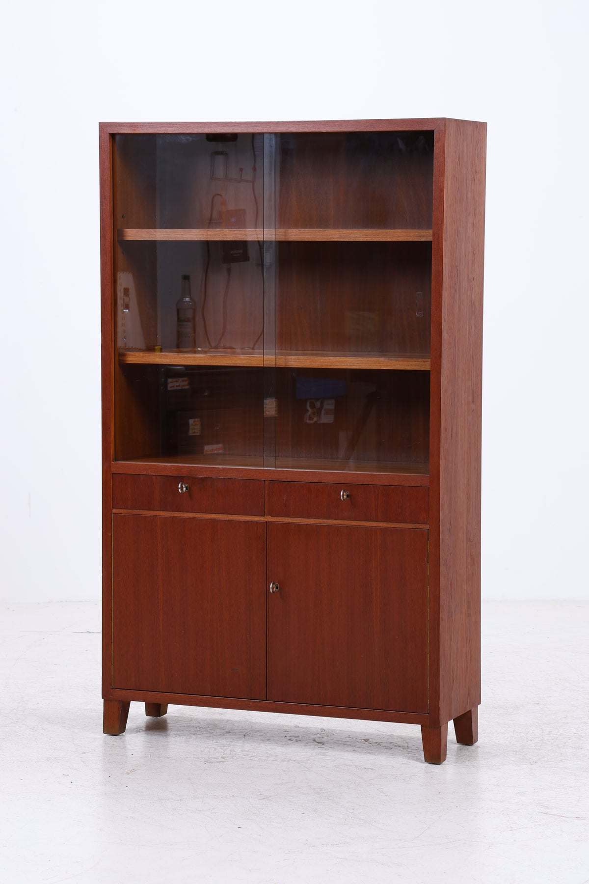 Brumax Vitrine | Vintage Teak | 2 Glastüren | Mid Century