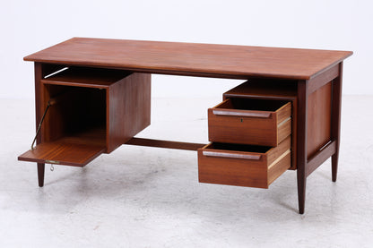 Vintage Teak Bumerang-Schreibtisch | Mid Century | 2 Schubladen