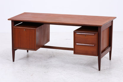 Vintage Teak Bumerang-Schreibtisch | Mid Century | 2 Schubladen