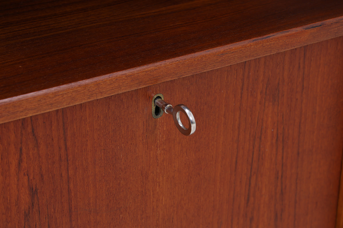 Vintage Teak Bumerang-Schreibtisch | Mid Century | 2 Schubladen