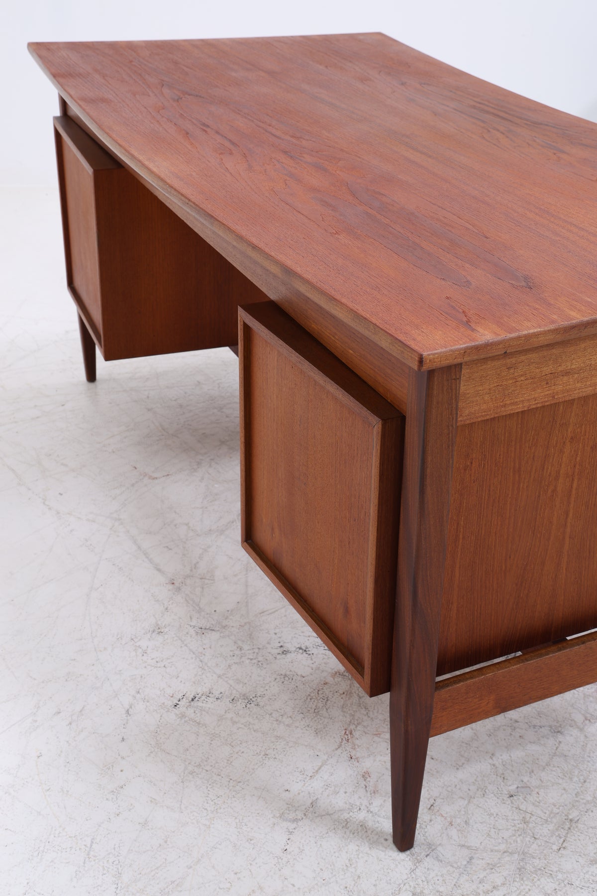 Vintage Teak Bumerang-Schreibtisch | Mid Century | 2 Schubladen