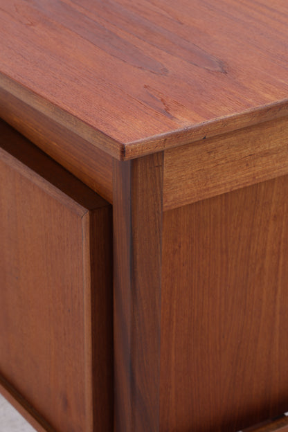 Vintage Teak Bumerang-Schreibtisch | Mid Century | 2 Schubladen