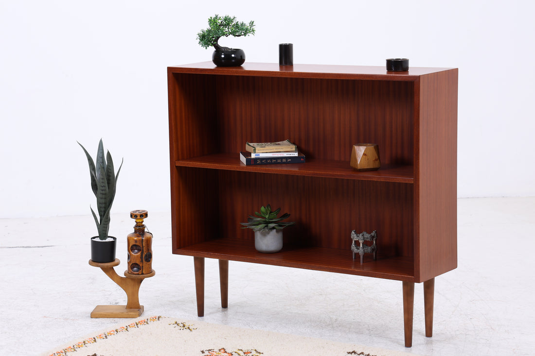 Vintage Mahagoni Regal | Mid Century | 2 Fächer | Bücherregal