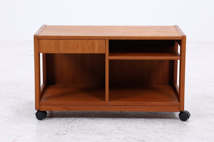 Vintage Teak Beistelltisch | Servierwagen | Rollen