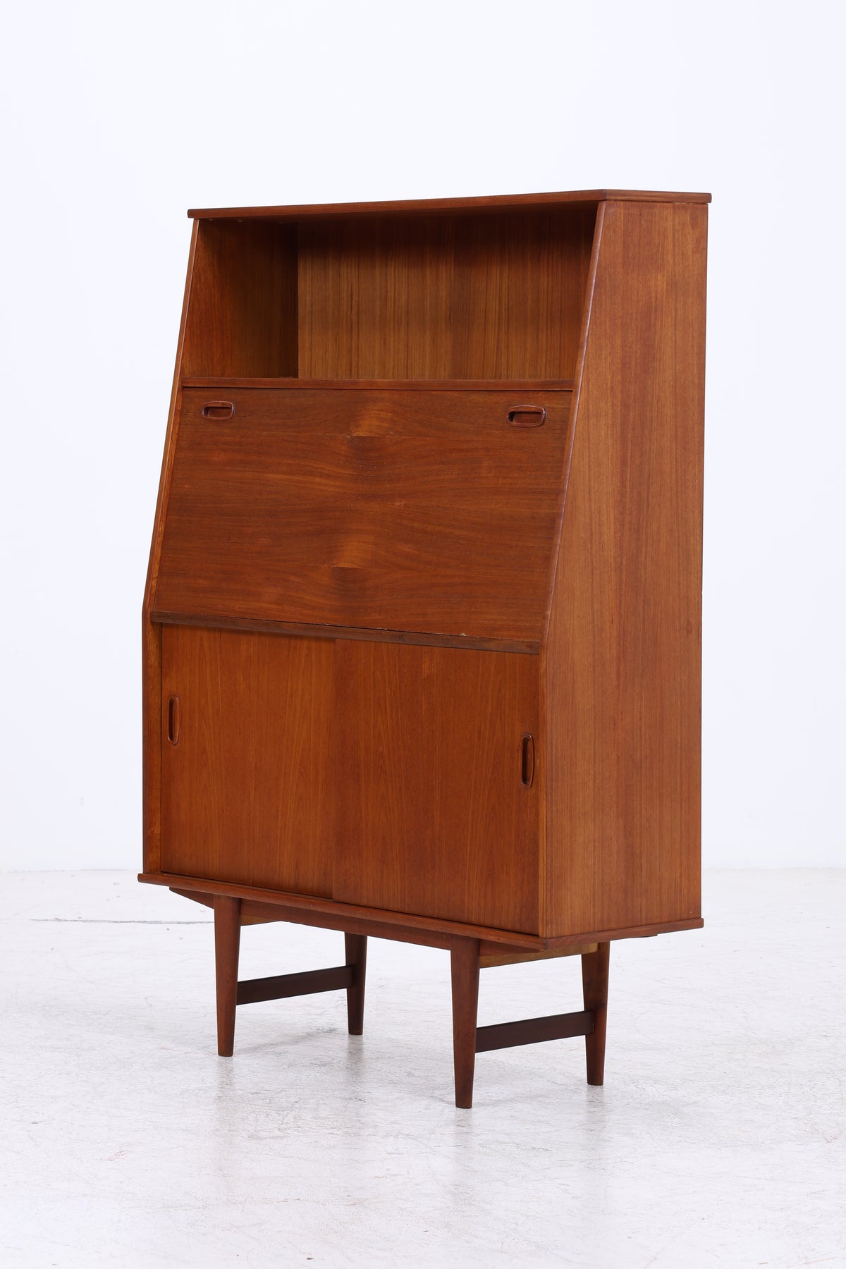 Vintage Teak Schrank | Sekretär | 2 Schiebetüren