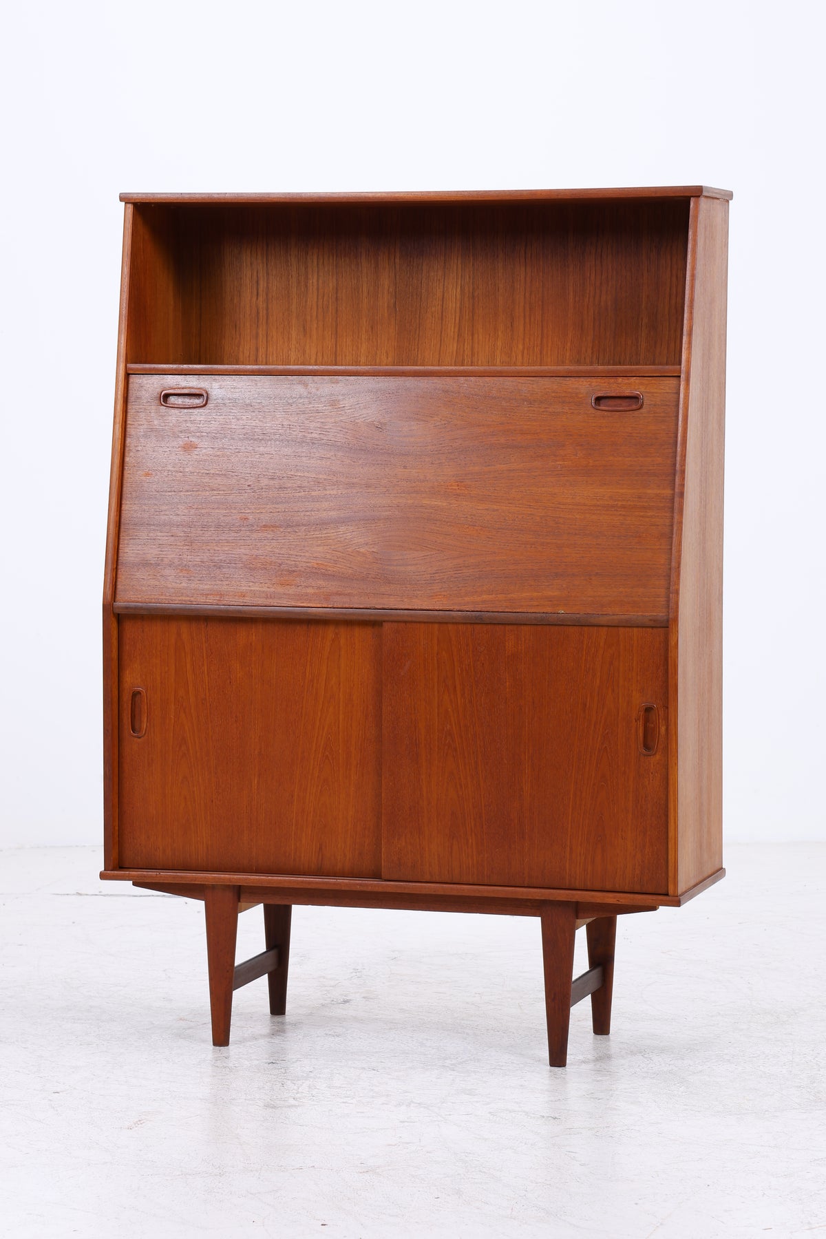 Vintage Teak Schrank | Sekretär | 2 Schiebetüren