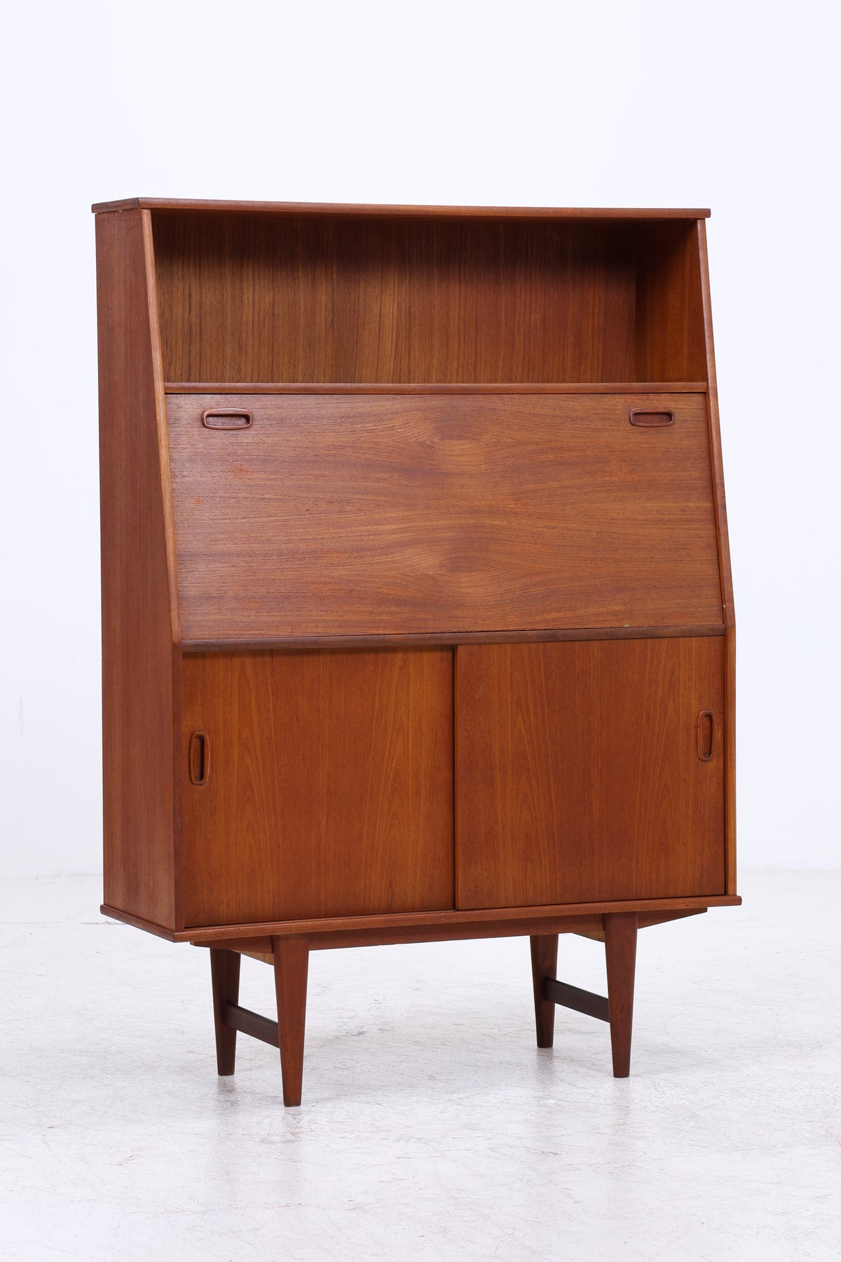 Vintage Teak Schrank | Sekretär | 2 Schiebetüren