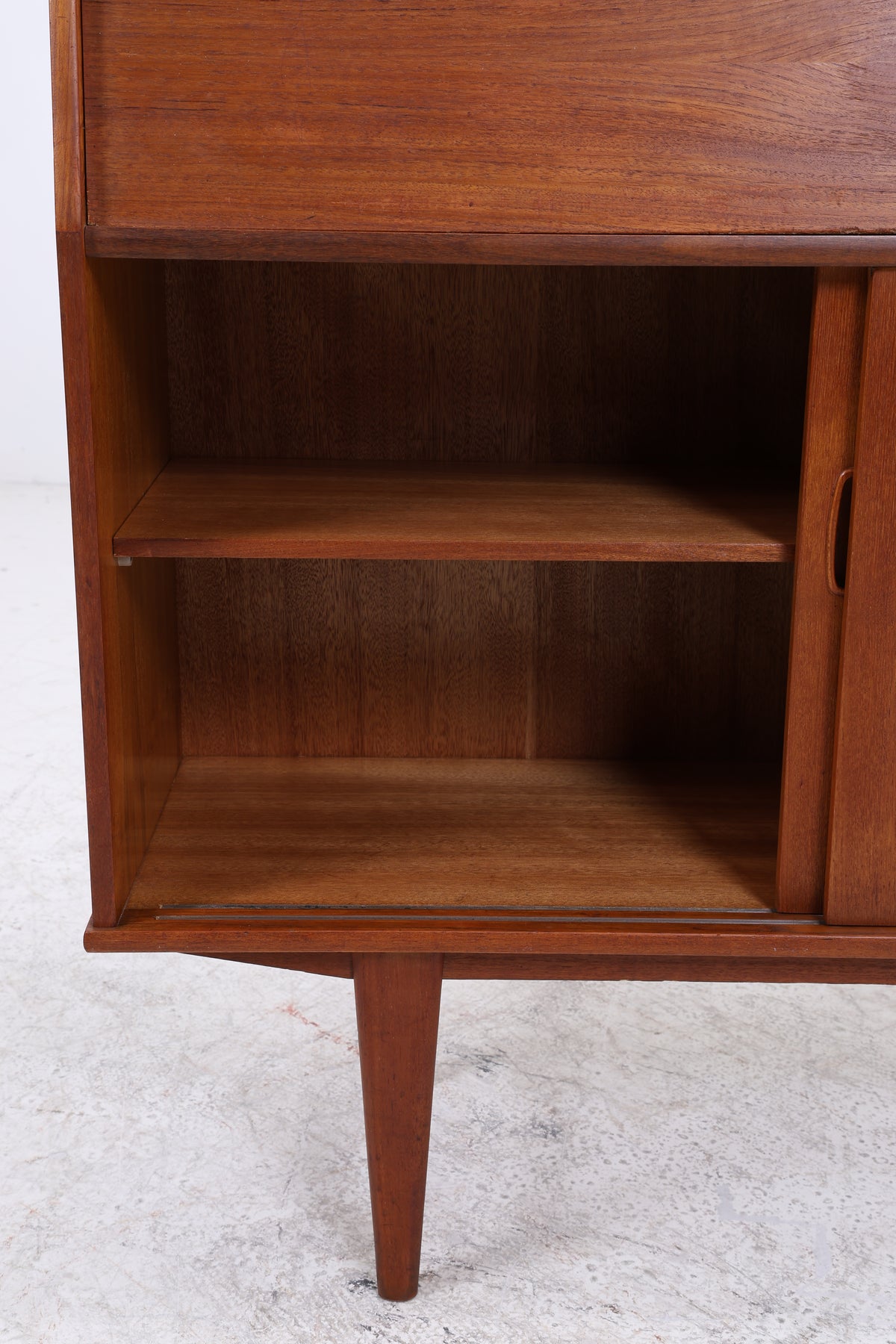 Vintage Teak Schrank | Sekretär | 2 Schiebetüren