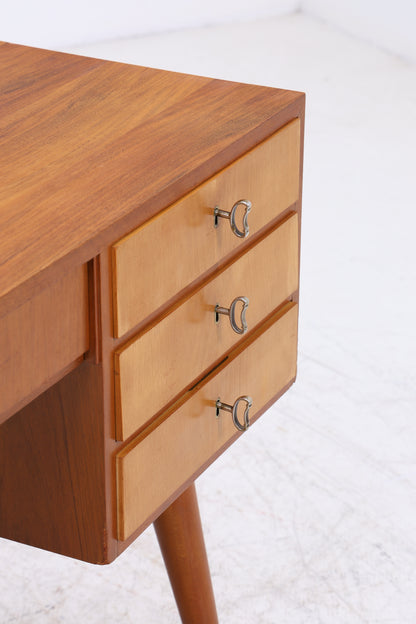 Vintage Schreibtisch | 4 Schubladen | 2 Türen