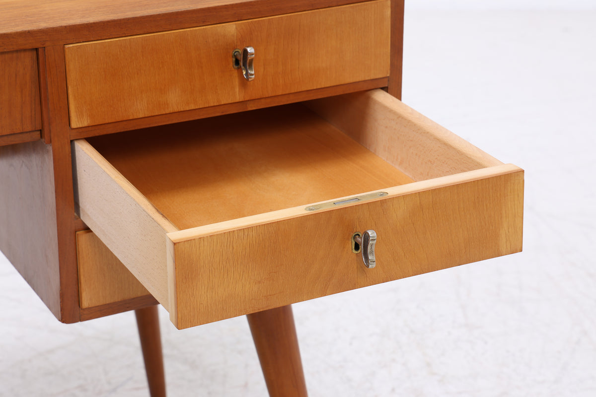 Vintage Schreibtisch | 4 Schubladen | 2 Türen