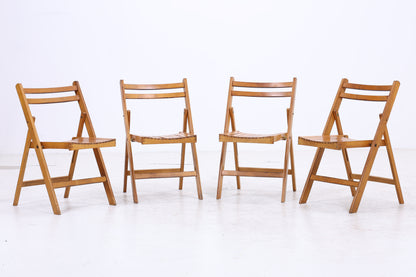 C.T.C. Klappstühle | 4er Set | Vintage Birke