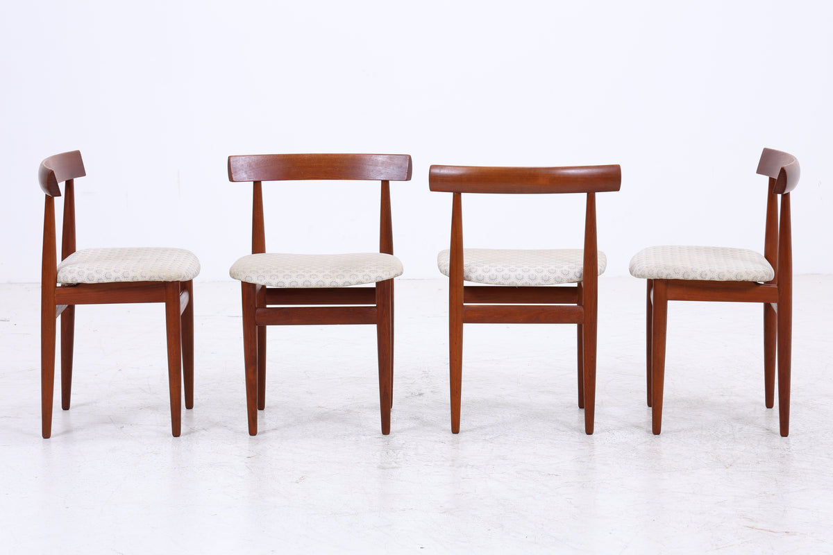 Hans Olsen Roundette | 4er Set Stühle | Frem Røjle | Teak