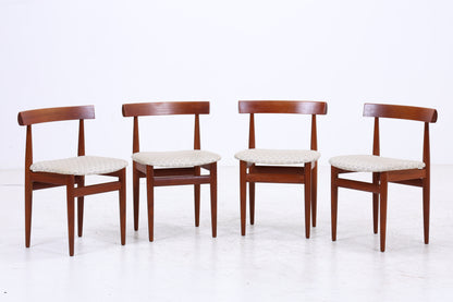 Hans Olsen Roundette | 4er Set Stühle | Frem Røjle | Teak
