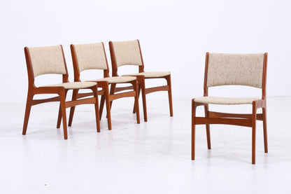 Erik Buch Modell 89 | 4er Set Teak Stühle | Danish Design