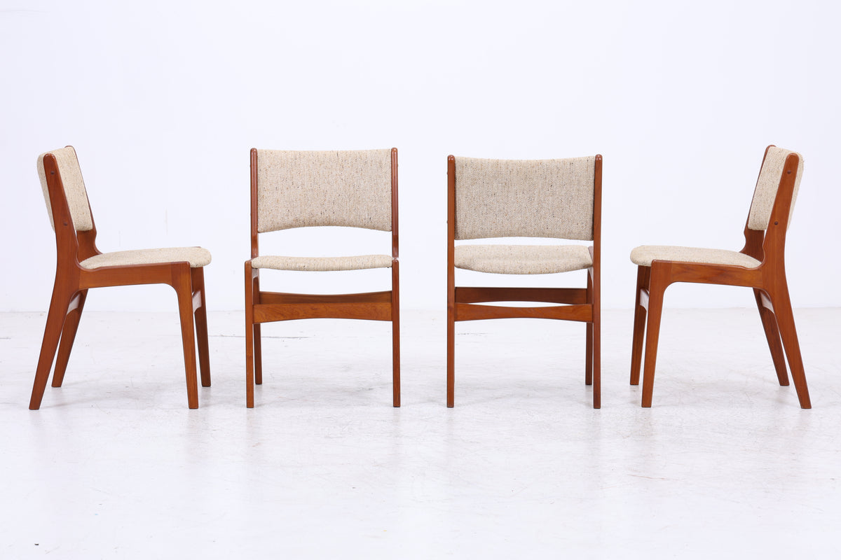 Erik Buch Modell 89 | 4er Set Teak Stühle | Danish Design