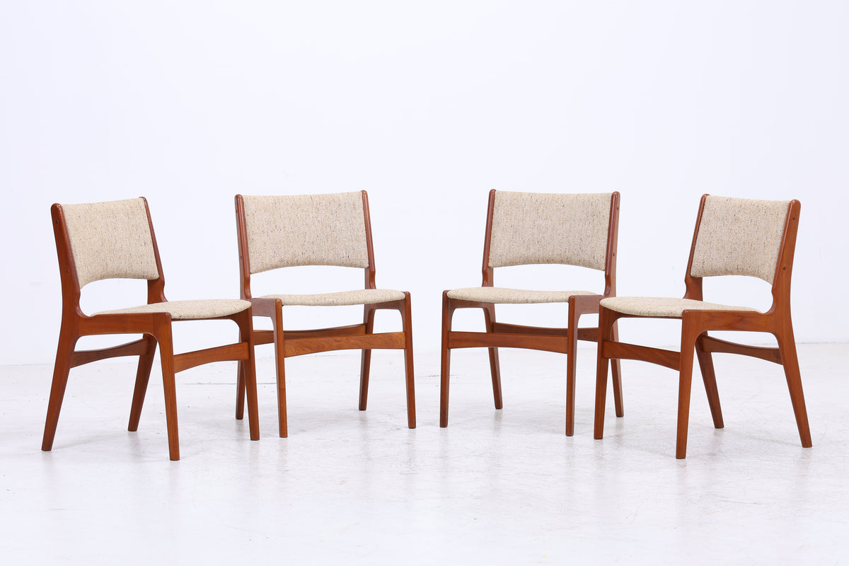 Erik Buch Modell 89 | 4er Set Teak Stühle | Danish Design