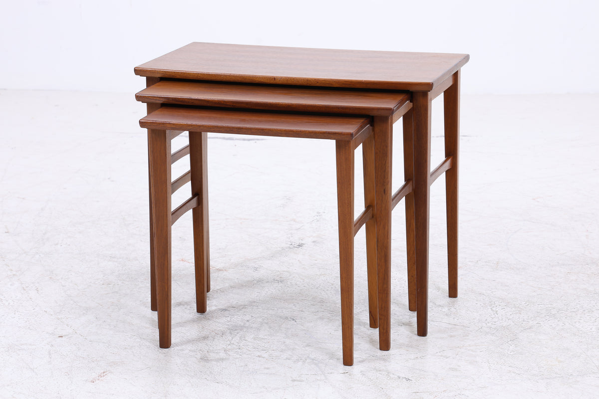 Vintage Satztische | 3er Set | Mid Century Beistelltische