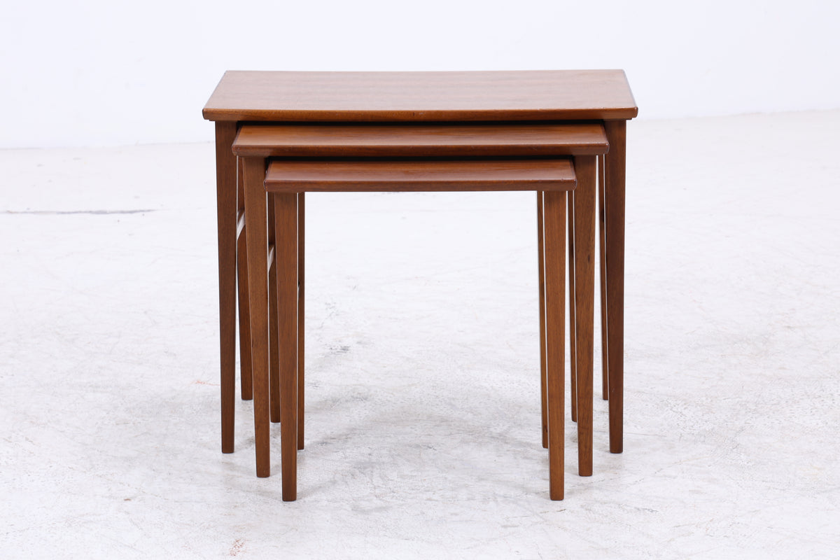 Vintage Satztische | 3er Set | Mid Century Beistelltische
