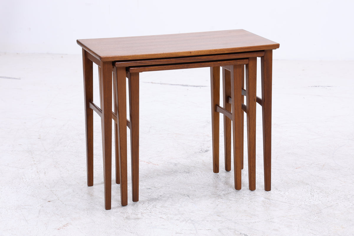 Vintage Satztische | 3er Set | Mid Century Beistelltische