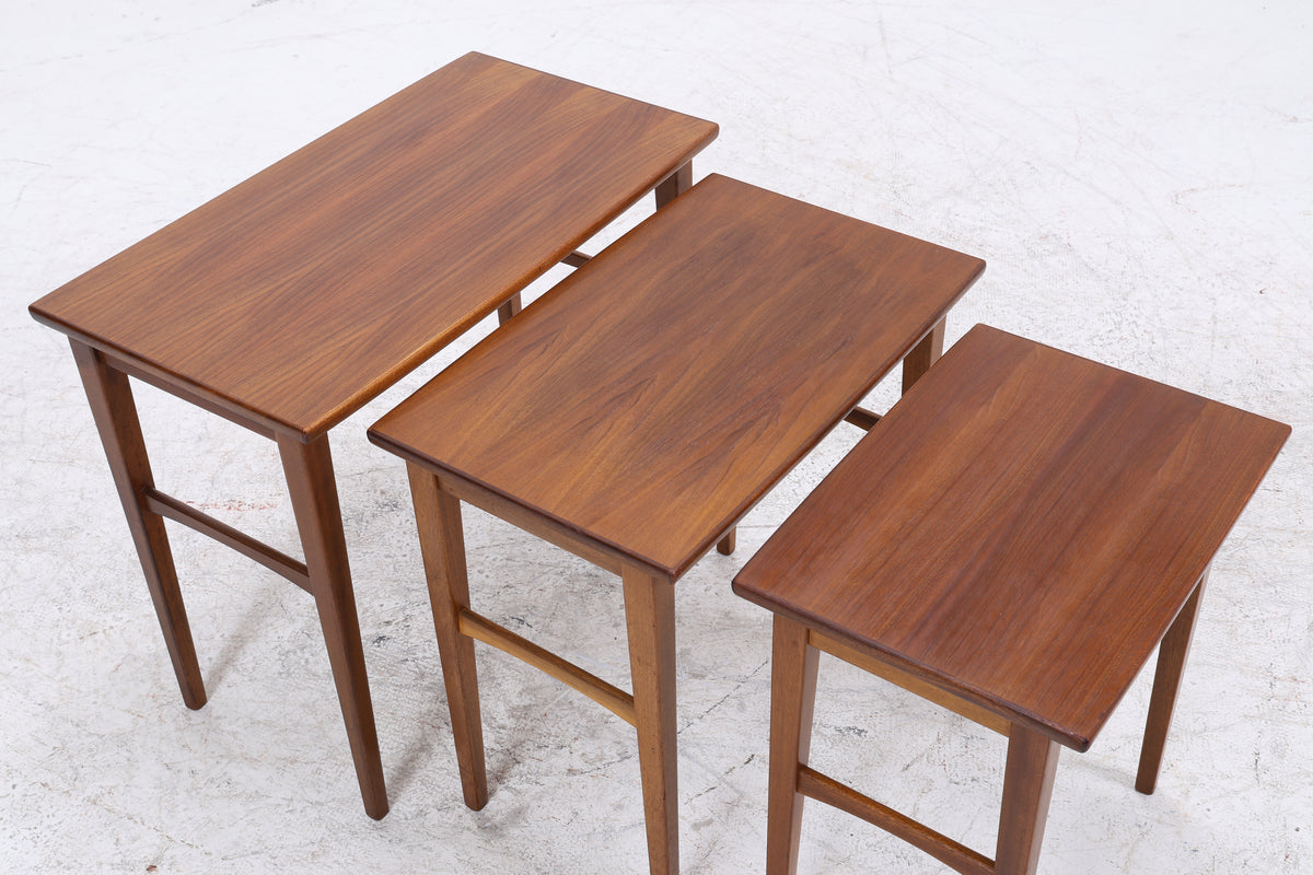 Vintage Satztische | 3er Set | Mid Century Beistelltische