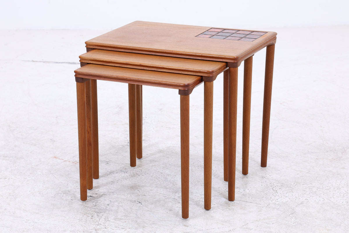 Salin Möbler Satztische | 3er Set | Vintage Teak
