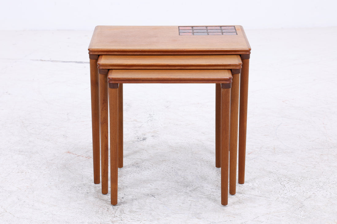 Salin Möbler Satztische | 3er Set | Vintage Teak