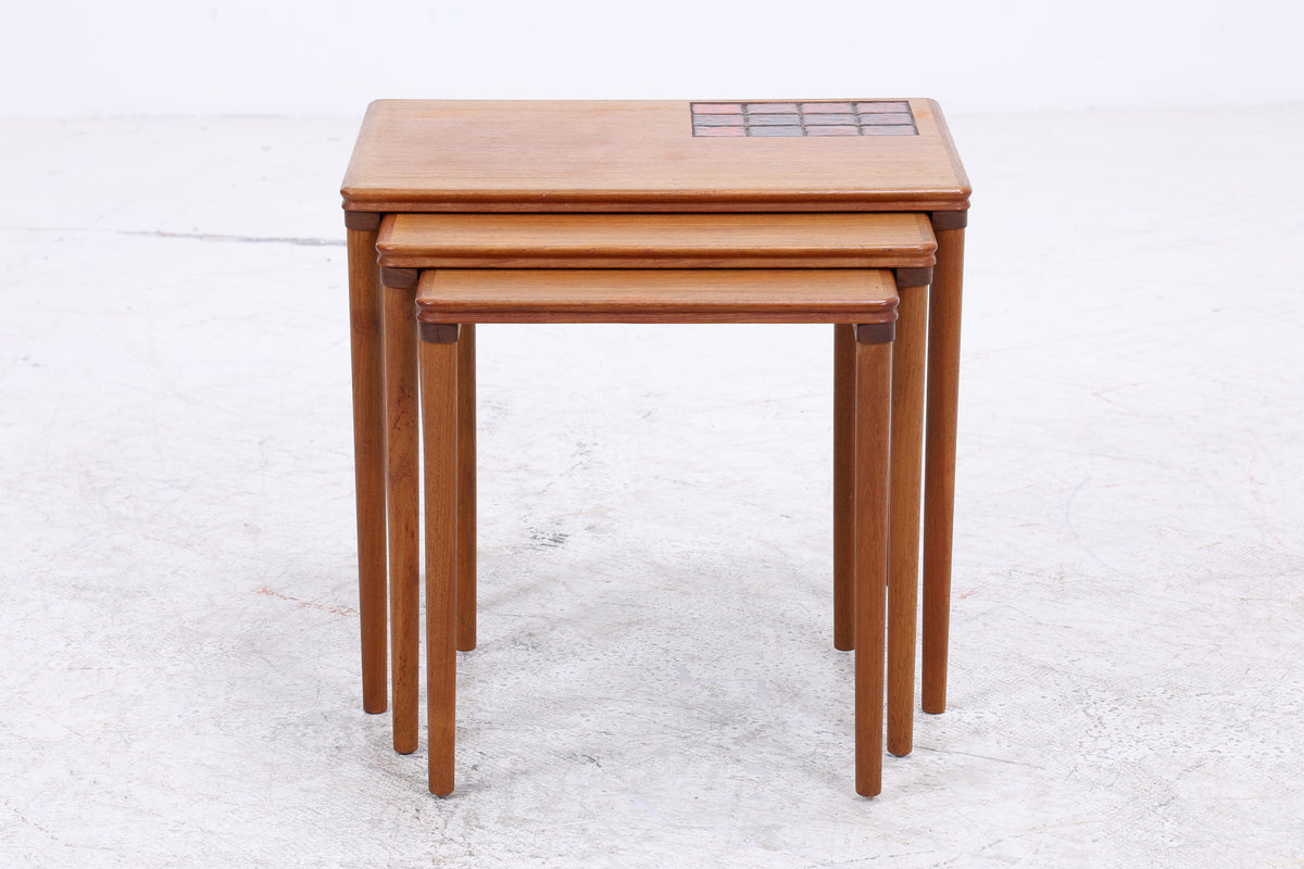 Salin Möbler Satztische | 3er Set | Vintage Teak