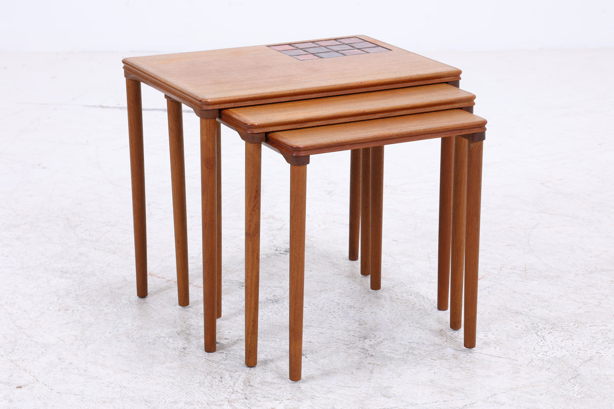 Salin Möbler Satztische | 3er Set | Vintage Teak
