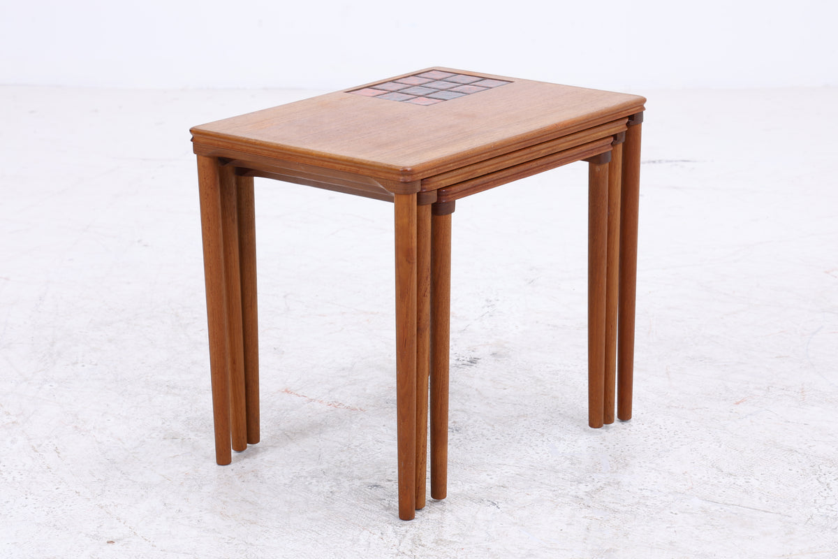 Salin Möbler Satztische | 3er Set | Vintage Teak
