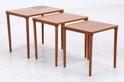 Salin Möbler Satztische | 3er Set | Vintage Teak