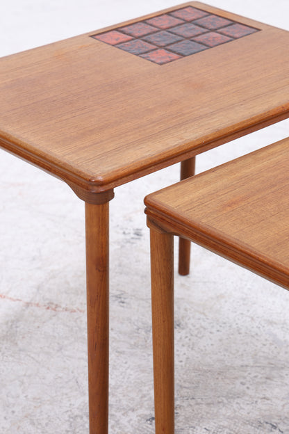 Salin Möbler Satztische | 3er Set | Vintage Teak
