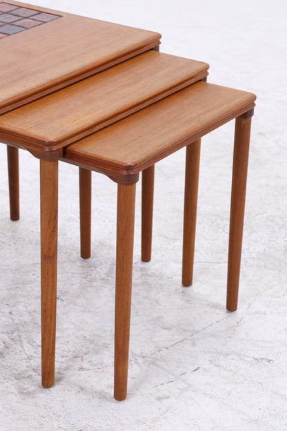 Salin Möbler Satztische | 3er Set | Vintage Teak