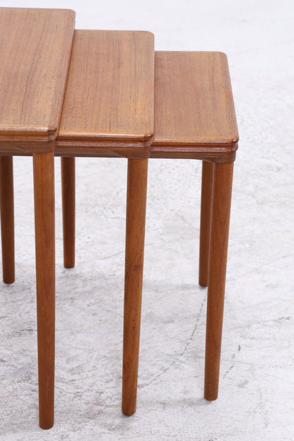 Salin Möbler Satztische | 3er Set | Vintage Teak