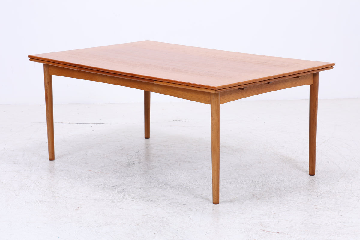 Vintage Teak Esstisch | Ausziehbar | 2 Einlegeplatten
