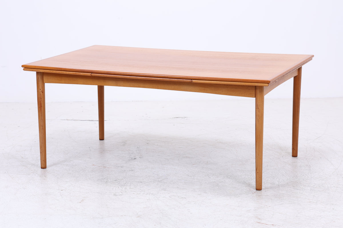 Vintage Teak Esstisch | Ausziehbar | 2 Einlegeplatten